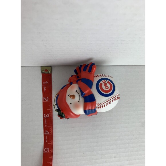 Lot Wrigley Field Chicago Cubs Scottish Christmas Snowman Ornaments MLB Baseball - Picture 7 of 8